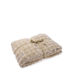 Große Polyesterdecke mit weicher Haptik zum Personalisieren farbe beige Ansicht mit Druckbereich