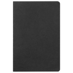 Notizbücher mit cremefarbenen Seiten, kariertem FSC-Papier, A5 farbe schwarz erste Ansicht