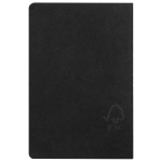 Notizbücher mit cremefarbenen Seiten, kariertem FSC-Papier, A5 farbe schwarz dritte Ansicht