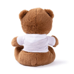 Kleiner Teddybär mit weißem T-Shirt zum Personalisieren farbe natürliche farbe dritte Ansicht