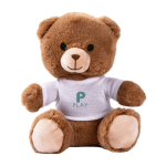 Kleiner Teddybär mit weißem T-Shirt zum Personalisieren farbe natürliche farbe fünfte Ansicht