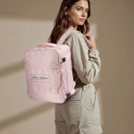 Polyester-Laptoprucksack, ideal für Reisen, 15'' farbe rosa vierte Ansicht