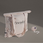 Faltbare Tasche aus Fairtrade-Baumwolle zum Personalisieren, 120 g/m² farbe natürliche farbe Detailbild 3