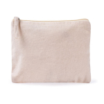 Rechteckige Kulturtasche aus Bio-Baumwolle mit GOTS-Zertifizierung farbe natürliche farbe erste Ansicht