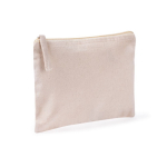 Rechteckige Kulturtasche aus Bio-Baumwolle mit GOTS-Zertifizierung farbe natürliche farbe zweite Ansicht