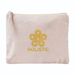 Rechteckige Kulturtasche aus Bio-Baumwolle mit GOTS-Zertifizierung farbe natürliche farbe dritte Ansicht