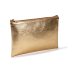 Kompakte Kulturtasche aus PU mit goldenem Finish, Reißverschluss farbe gold zweite Ansicht