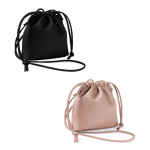 Kulturtasche aus PU mit Kordelzug, auch tragbar als Tasche farbe schwarz vierte Ansicht