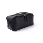 Reisekulturtasche aus PU mit weichem Finish, 400 g/m² farbe schwarz zweite Ansicht