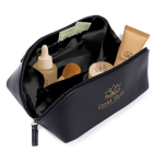 Reisekulturtasche aus PU mit weichem Finish, 400 g/m² farbe schwarz vierte Ansicht