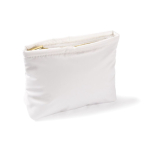 Rechteckige, wattierte und weiche Kulturtasche aus Polyester, 120 g/m² farbe weiß zweite Ansicht