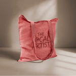 Baumwoll-Polyester-Umhängetasche mit langen Henkeln, 120 g/m² farbe rot dritte Ansicht