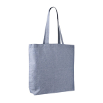 Baumwoll-Polyester-Tote-Bag mit langen Henkeln, 220 g/m² farbe blau zweite Ansicht