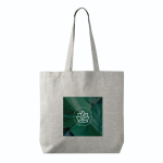 Baumwoll-Polyester-Tote-Bag mit langen Henkeln, 220 g/m² farbe grau fünfte Ansicht