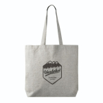 Baumwoll-Polyester-Tote-Bag mit langen Henkeln, 220 g/m² farbe grau sechste Ansicht