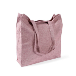 Große Baumwoll-Polyester-Tote-Bag mit meliertem Finish, 240 g/m² farbe bordeaux dritte Ansicht