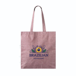 Große Baumwoll-Polyester-Tote-Bag mit meliertem Finish, 240 g/m² farbe bordeaux Detailbild 2