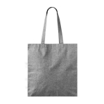 Große Baumwoll-Polyester-Tote-Bag mit meliertem Finish, 240 g/m² farbe schwarz erste Ansicht