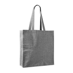 Große Baumwoll-Polyester-Tote-Bag mit meliertem Finish, 240 g/m² farbe schwarz zweite Ansicht