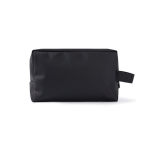 Kulturtasche aus Kunstleder mit seitlichem Griff, 500 g/m² farbe schwarz dritte Ansicht