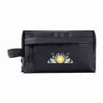 Kulturtasche aus Kunstleder mit seitlichem Griff, 500 g/m² farbe schwarz fünfte Ansicht