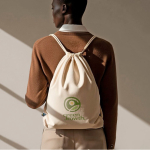 Turnbeutel aus Fairtrade-Baumwolle 140 g/m² farbe natürliche farbe Detailbild 4