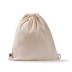 Turnbeutel aus Fairtrade-Baumwolle 140 g/m² farbe natürliche farbe zweite Ansicht