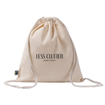 Turnbeutel aus Fairtrade-Baumwolle 140 g/m² farbe natürliche farbe vierte Ansicht