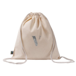 Turnbeutel aus Fairtrade-Baumwolle 140 g/m² farbe natürliche farbe sechste Ansicht