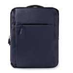 Business-Rucksack für Laptop aus Kunstleder 15'' farbe marineblau erste Ansicht