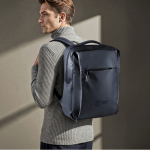 Business-Rucksack für Laptop aus Kunstleder 15'' farbe marineblau Detailbild