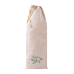 Baguette-Brotbeutel aus recycelter Baumwolle mit Kordelzugverschluss farbe natürliche farbe fünfte Ansicht