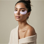 Wiederverwendbares Set aus Silikon-Augenpads in einer Box farbe weiß Detailbild 2