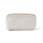 Kulturtasche mit einem Fach aus Polyester, weiche Haptik, 450 g/m² farbe natürliche farbe erste Ansicht