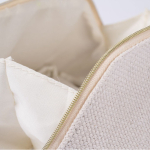 Kulturtasche mit einem Fach aus Polyester, weiche Haptik, 450 g/m² farbe natürliche farbe Detailbild