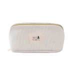 Kulturtasche mit einem Fach aus Polyester, weiche Haptik, 450 g/m² farbe natürliche farbe Detailbild 3