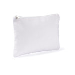 Kulturtasche aus Polyester mit samtartigem Finish, 280 g/m² farbe weiß zweite Ansicht