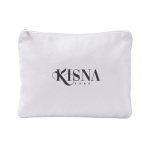 Kulturtasche aus Polyester mit samtartigem Finish, 280 g/m² farbe weiß vierte Ansicht