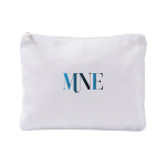 Kulturtasche aus Polyester mit samtartigem Finish, 280 g/m² farbe weiß Detailbild