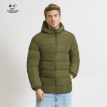 Wind- und wasserabweisender, wattierter Parka aus Polyester 