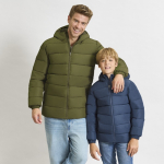 Wind- und wasserabweisender, wattierter Parka aus Polyester 