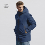 Wind- und wasserabweisender, wattierter Parka aus RPET