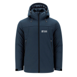 Wind- und wasserabweisender, wattierter Parka aus RPET Ansicht mit Druckbereich