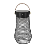 Lampe mit Metalldesign und PU-Griff an der Oberseite farbe schwarz erste Ansicht