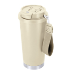 Take-away-Becher aus recyceltem Edelstahl mit Tragegurt 500 ml zweite Ansicht