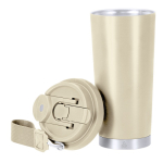 Take-away-Becher aus recyceltem Edelstahl mit Tragegurt 500 ml siebte Ansicht