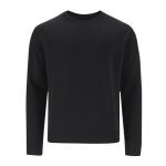 Unisex-Sweatshirt aus Baumwolle und Polyester 280 g/m2 farbe schwarz erste Ansicht