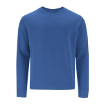 Unisex-Sweatshirt aus Baumwolle und Polyester 280 g/m2 farbe blau erste Ansicht