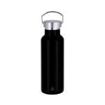 Edelstahl-Thermosflasche mit Tragegriff, 500 ml farbe schwarz erste Ansicht