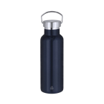 Edelstahl-Thermosflasche mit Tragegriff, 500 ml farbe marineblau erste Ansicht